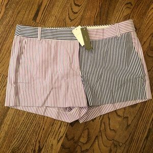 NWT J Crew Seersucker Shorts